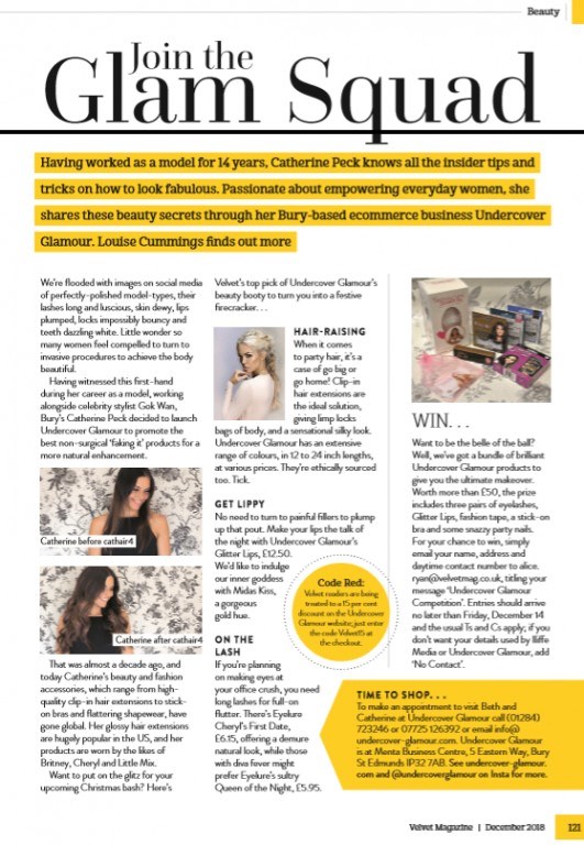 Velvet Magazine Competition with Undercover Glamour