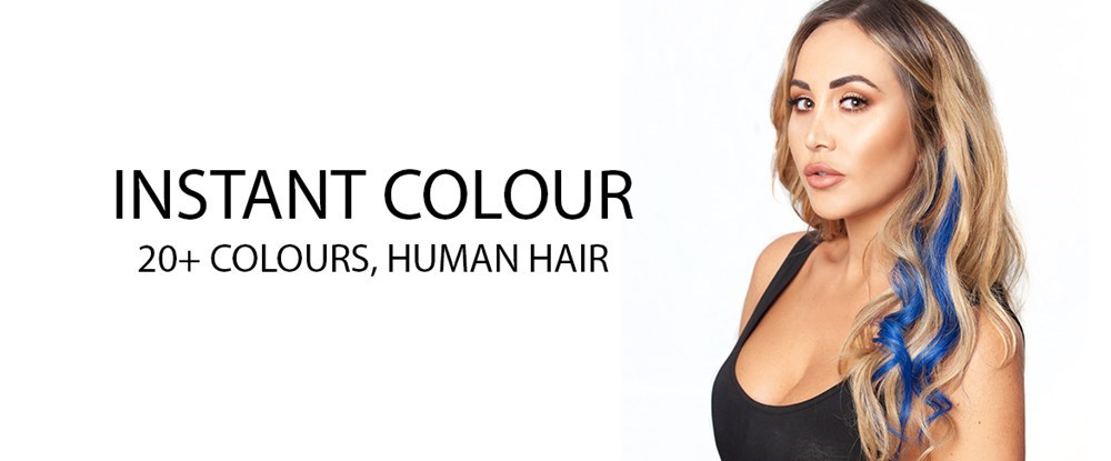 blue clipin hair streaks