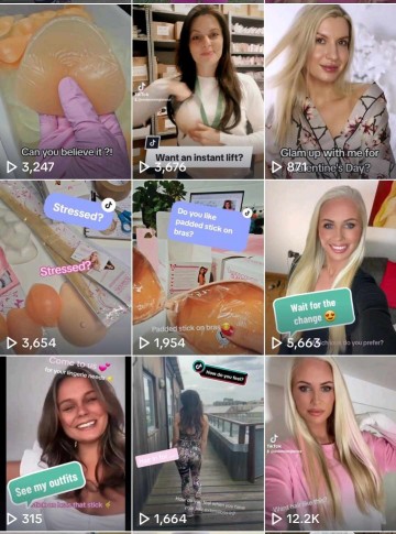 Undercover Glamour live on Tiktok - hair extensions & bras