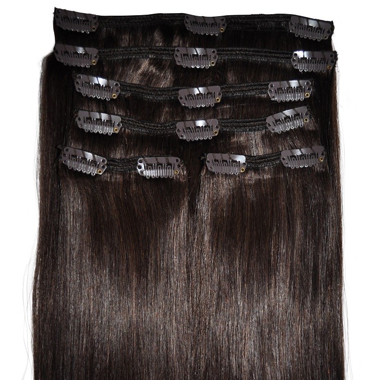 Dark brunette, chocolate brown hair extensions