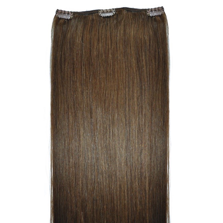 brown #6 hair extension colour