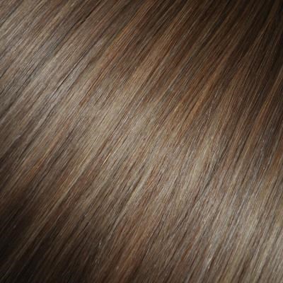 #8/18 Light Brunette with Golden Blonde Highlights - Clip in Hair Extensions - Bronde Balayage