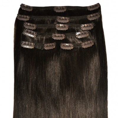 #2 Intense Dark Brunette - Clip in Hair Extensions - Full Head