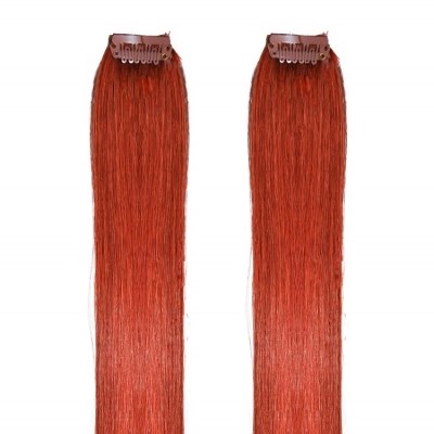 #350 Copper - Clip in Hair Streaks