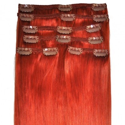 #350 Copper - Clip in Hair Extensions - Full Head