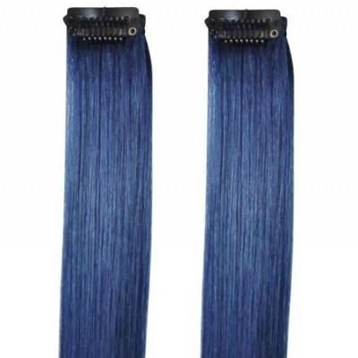 Dark Blue - Clip in Hair Streaks