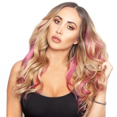 Rose Pink - Clip in Hair Streaks