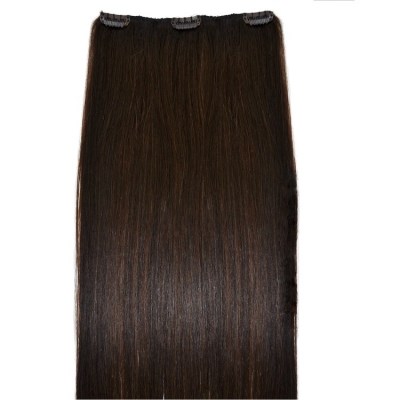 #4 Dark Brunette - Clip in Hair Piece