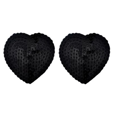 Black Sequin Nipple Covers