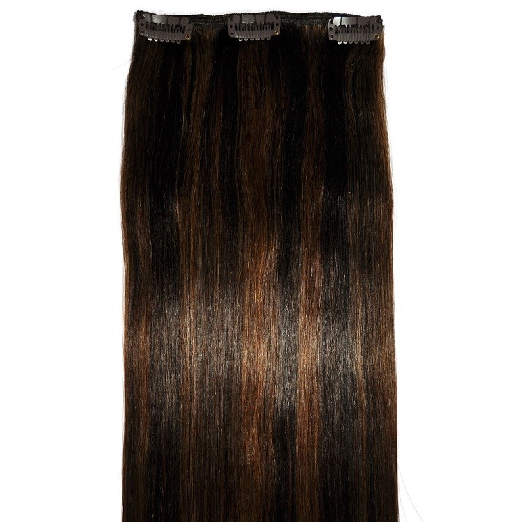 Blonde brunette brown hair extensions, real human hair