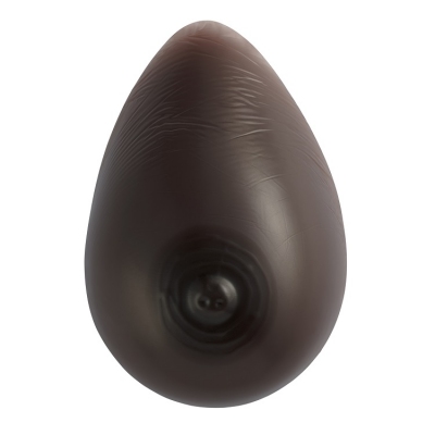 Brown Silicone Breast Forms - Teardrop Shape 