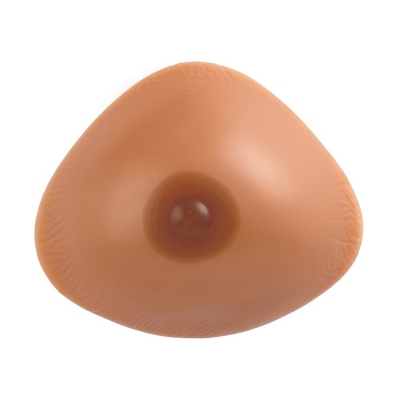 Realistic Triangle Shaped Silicone Breast Forms - Tan