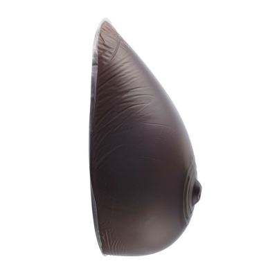 Brown Silicone Breast Forms - Teardrop Shape 