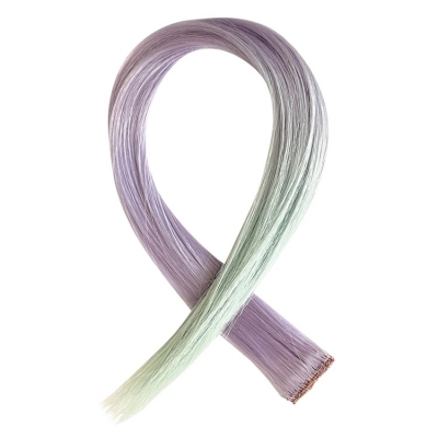 Mermaid Hair Streaks - Lilac and Blue Synthetic Hair