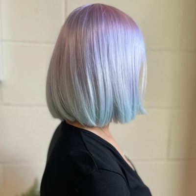 Party Wig - Lilac and Blue - Short Bob