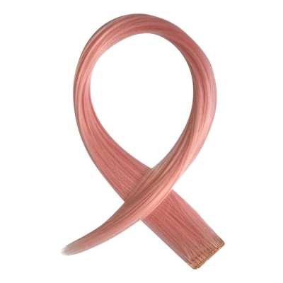 Perfectly Pink Hair Streaks - Pastel Pink Synthetic Hair