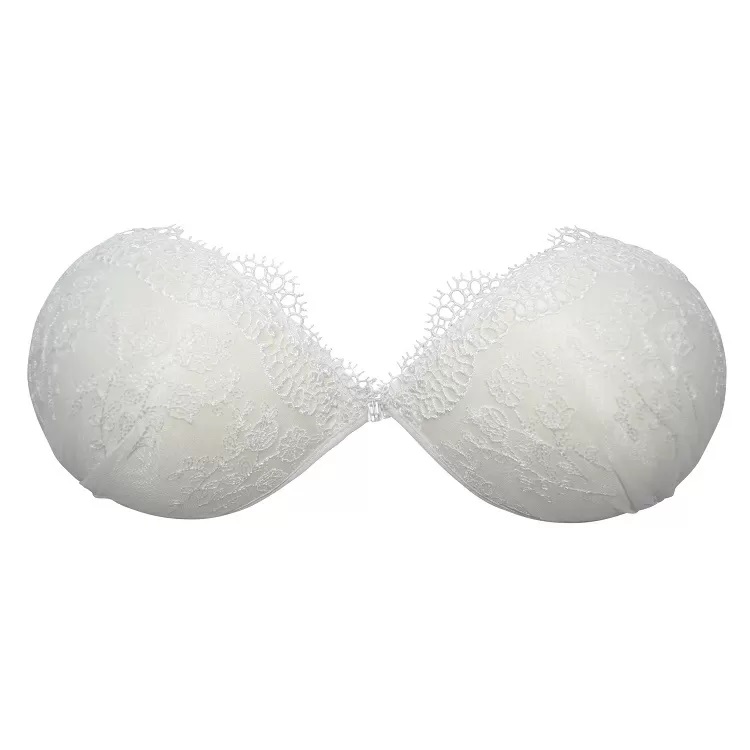 cream lace bridal bra